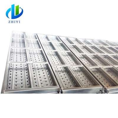 China manufacturer building material galvanized board scaffolding steel plank steel pedal