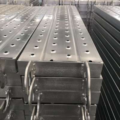 China manufacturer building material galvanized steel pedal walk board scaffolding steel plank